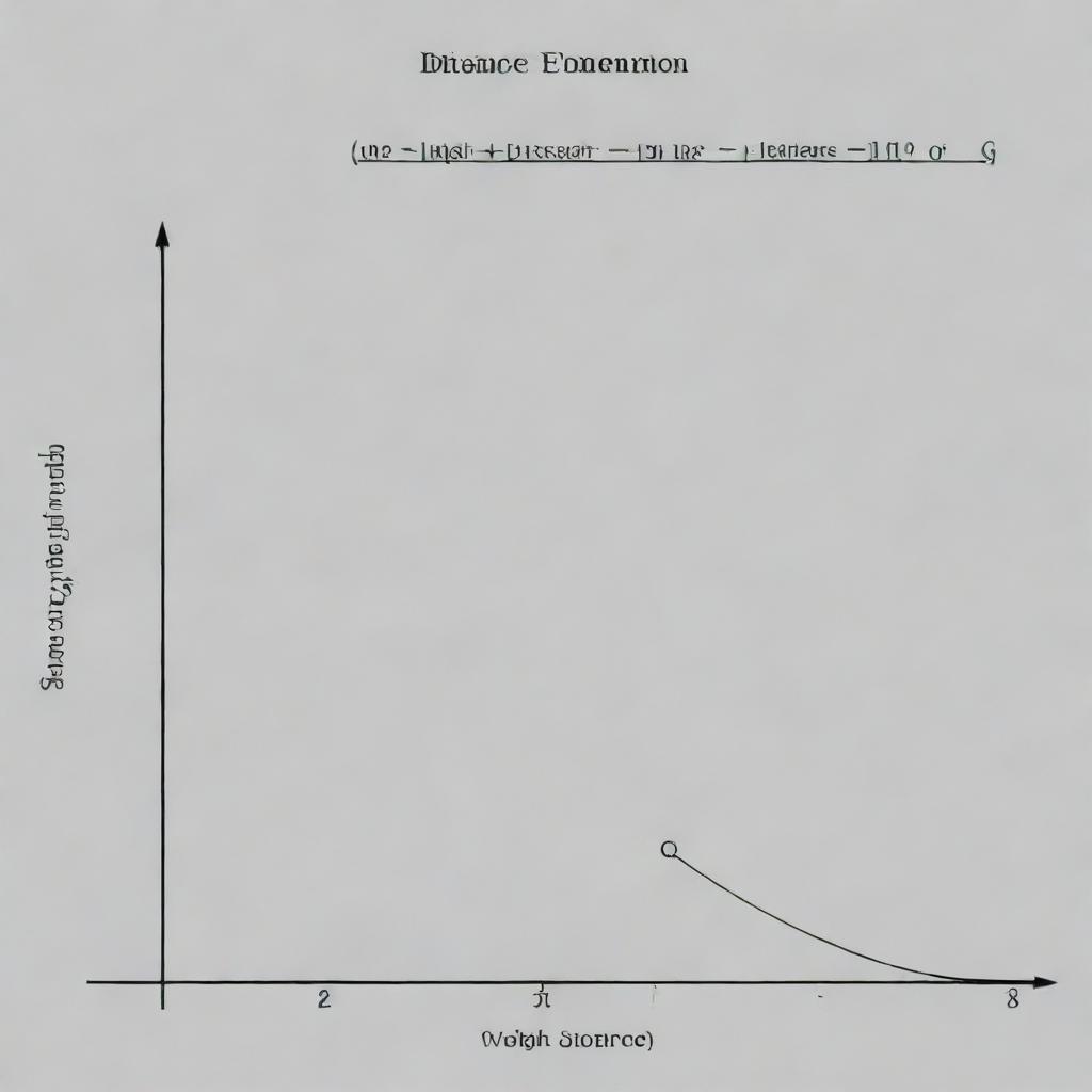 Generate an image illustrating a precision graph showing the relationship between the amount of weight added to a spring and the distance it subsequently bounces.