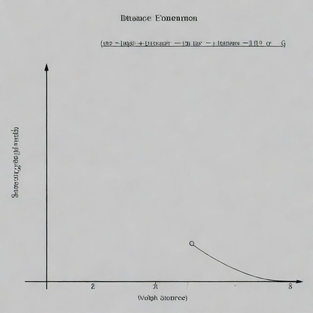 Generate an image illustrating a precision graph showing the relationship between the amount of weight added to a spring and the distance it subsequently bounces.