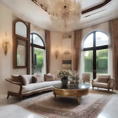 The stunning mansion with its intricate details and luxurious interiors was a meed for the talented architect and designer.