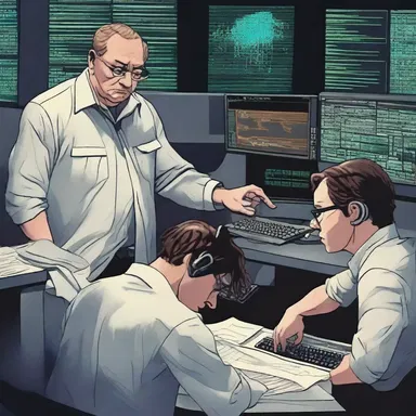 The action-packed teleprocessing thriller had audiences on the edge of their seats as they watched the distributed data processing team work together to save the world.