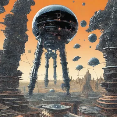 The author's hard-hitting science fiction novel explored the consequences of advanced technology on society.