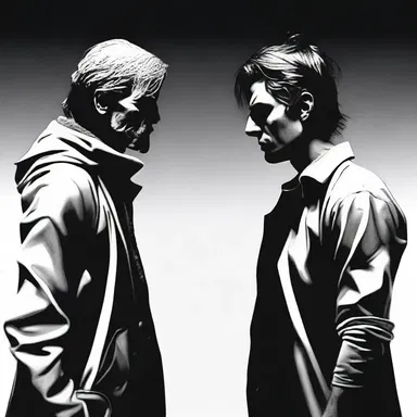 The final face-off between the protagonist and the antagonist in the novel created a suspenseful ending.