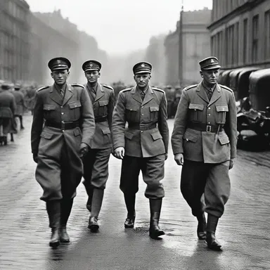 The face-off between Allied forces and Axis powers during World War II determined the outcome of the conflict.