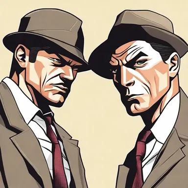 In the climax of the novel, the two rival detectives have a dramatic face-off, revealing long-held secrets and settling their conflict once and for all.