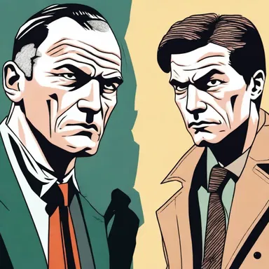 In the climax of the novel, the two rival detectives have a dramatic face-off, revealing long-held secrets and settling their conflict once and for all.
