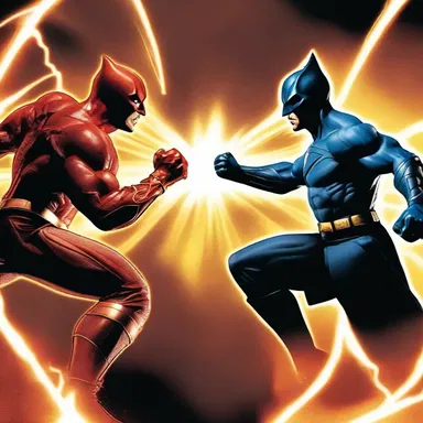 In the intense battle between the two main characters, the final face-off determines the fate of the world as they engage in an epic showdown of powers.