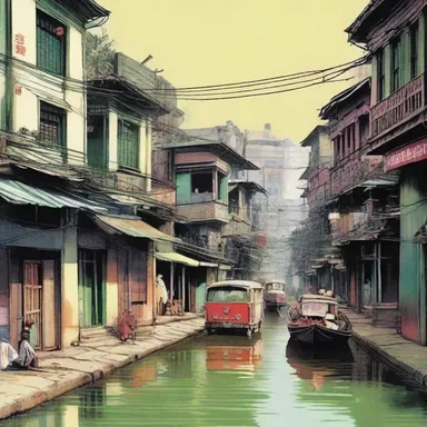 The novel depicted the protagonist's journey from a backwater town to the bustling city.