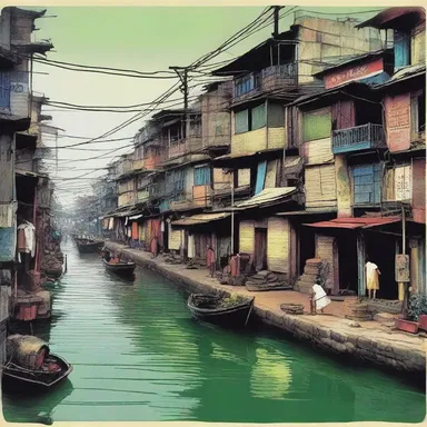 The novel depicted the protagonist's journey from a backwater town to the bustling city.