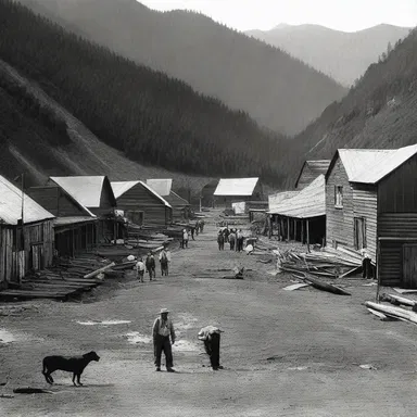 The discovery of gold turned a backwater outpost into a thriving mining town.