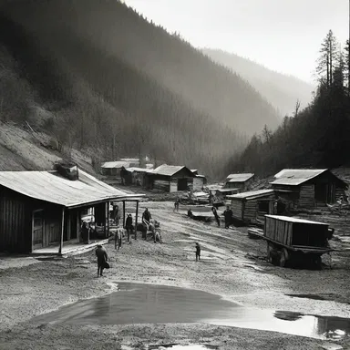 The discovery of gold turned a backwater outpost into a thriving mining town.