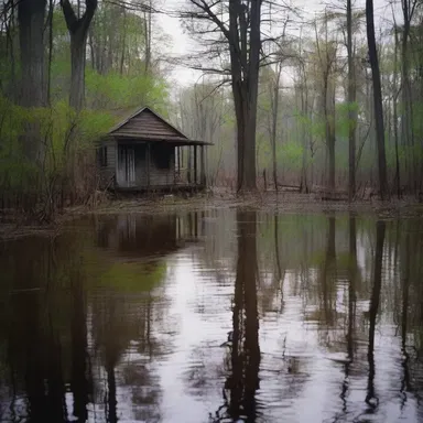 The small town was a backwater, surrounded by dense forests and eerie swamps, making it the perfect setting for a horror movie.