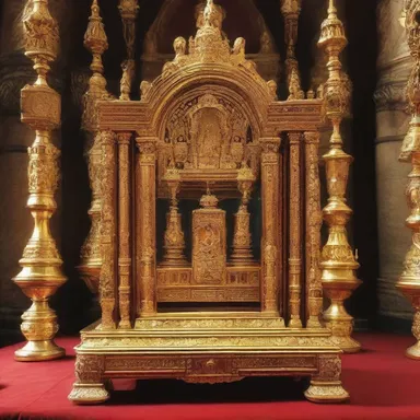 The holy relics were ensiled in a sacred shrine.