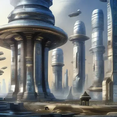 In the futuristic world, advanced civilizations ensile their knowledge in memory banks for future generations.
