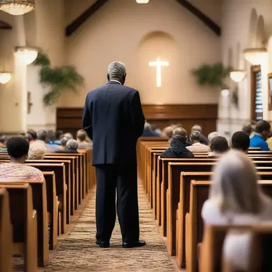 The congregation harkened to the preacher's voice, finding solace in his words.