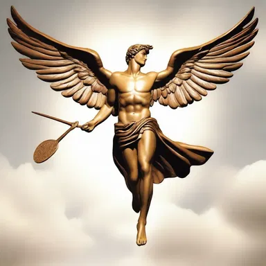 According to Greek mythology, the god Hermes had wings attached to his empennage, enabling him to fly.