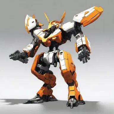 The protagonist's mecha had a unique empennage design that gave it exceptional maneuverability in combat.