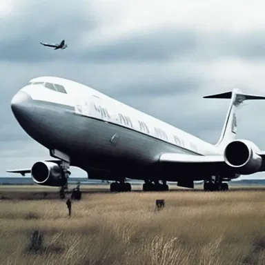 The horror movie relied on suspenseful scenes where the empennage of a haunted aircraft would mysteriously move on its own.