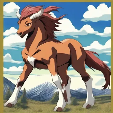The anime character had the ability to transform into a cimarron, which symbolized their strength and connection to nature.
