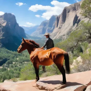 The couple went on a romantic hike through the mountains and were amazed to spot a cimarron gracefully bounding across the rocky terrain.