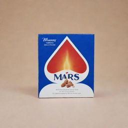 A packet of MARS brand cigarettes in vibrant packaging, featuring a click for blueberry flavour enhancement, set against a simple, neutral background.