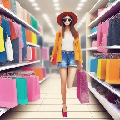 She was dissipated and only cared about shopping for the latest trendy clothes.