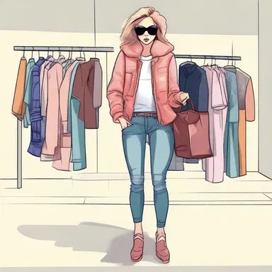 She was dissipated and only cared about shopping for the latest trendy clothes.