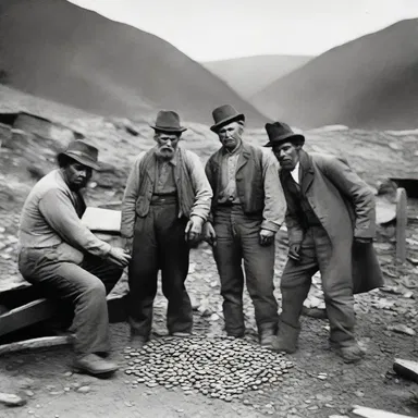 During the Gold Rush, many miners who struck it rich became dissipated and wasted their fortunes on games of chance.