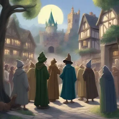 In the magical land of Elphoria, the villagers gathered in the town square, eager to hear the old wizard's blether about ancient spells and mythical creatures.