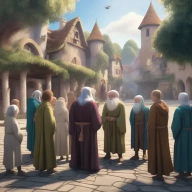 In the magical land of Elphoria, the villagers gathered in the town square, eager to hear the old wizard's blether about ancient spells and mythical creatures.
