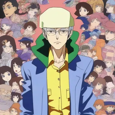The eccentric character in the anime series would blether endlessly about their bizarre theories and conspiracy theories.