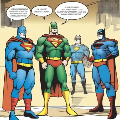 In a superhero comic, a middleman character acts as a liaison between the superheroes and the government, facilitating cooperation and information exchange.