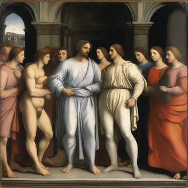 In Renaissance art, the middleman is depicted as the central figure in a group painting, facilitating conversation and engagement among the other characters.