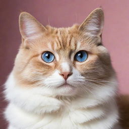 An image of a beautiful and elegantly poised cat with sparkling eyes and a glossy coat