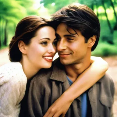 In the romantic movie, the two main characters fell deeply in love and went on a whirlwind adventure together.