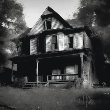 The old haunted house was filled with eerie silence, except for the occasional sound of water dripping from the mouth of a sweeper in the dark basement.