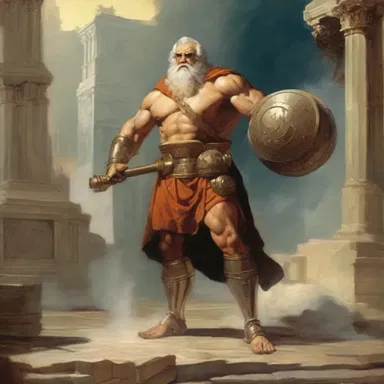 According to Greek mythology, the god Hephaestus had a powerful automaton sweeper that would clean the halls of Mount Olympus.