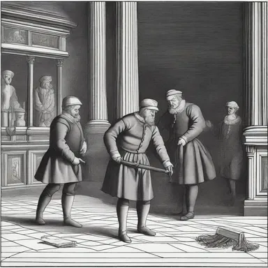 During the Renaissance period, the role of a sweeper was essential in maintaining the cleanliness of the royal courts.