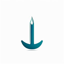 Simple line art logo of the letter 'i' as a candle in turquoise and dark salmon on a white background.