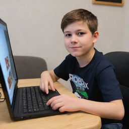 A 13-year-old schoolboy named Timur immersed in playing Roblox, creatively building his own levels and exploring existing ones, interacting with his friends both online and offline, intent on playing Roblox for as long as he can.