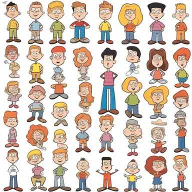 The polysemous term 'characters' can portray both the animated individuals in cartoons or comic strips, as well as the inherent qualities that define a person's nature and personality.