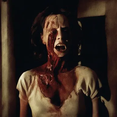 The horror movie depicted the antagonist's stinginess towards the protagonist, leading to a suspenseful and intense climax.