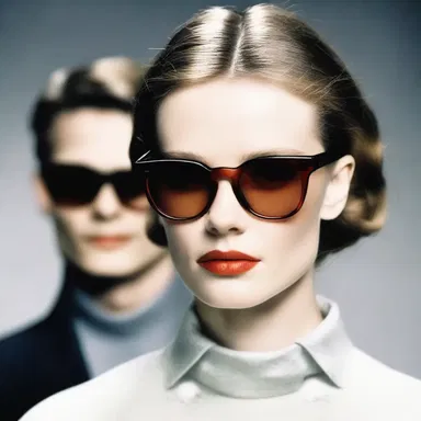 The fashion industry was captivated by the unique eyewear designed to hide the symptoms of ophthalmia and make a fashion statement.