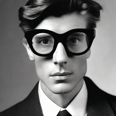 The fashion industry was captivated by the unique eyewear designed to hide the symptoms of ophthalmia and make a fashion statement.