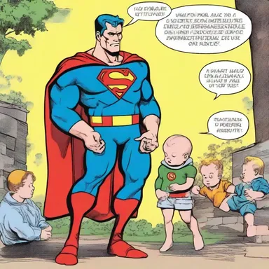 In the comic book series, the superhero's origin story involved being a small-for-gestational-age infant with supernatural powers.