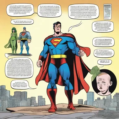 In the comic book series, the superhero's origin story involved being a small-for-gestational-age infant with supernatural powers.