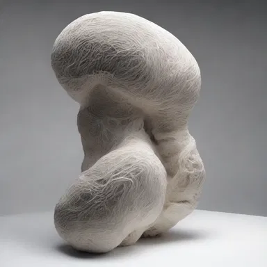 The artist created a stunning sculpture that captured the texture and elasticity of the sarcolemma, showcasing the beauty of the human body.