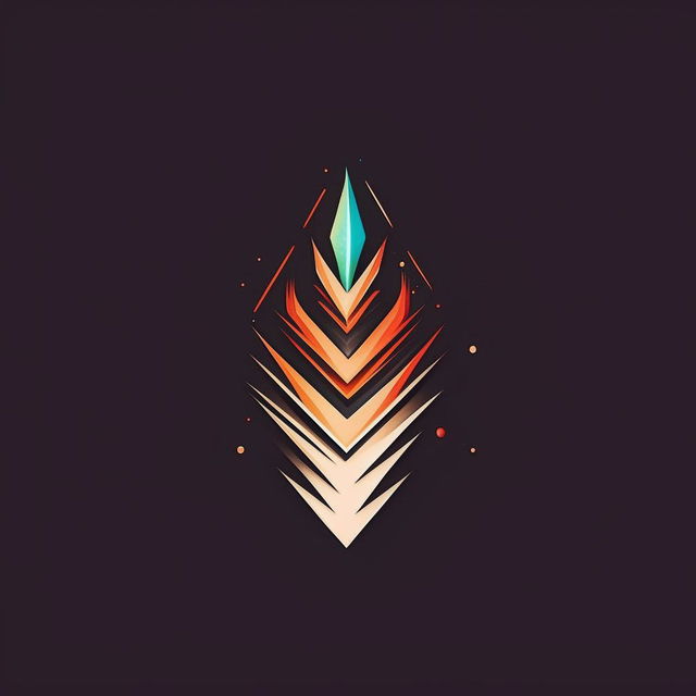 Craft a logo with a dynamic, ascending arrow to symbolize growth and success, featuring bold lines and an inspirational aura.