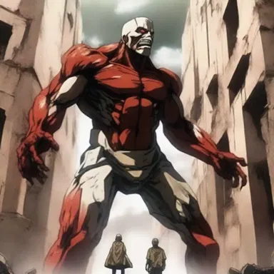In the anime series 'Attack on Titan', the colossal titan destructs the walls protecting humanity.