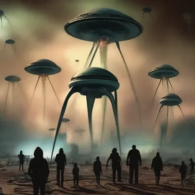 In the science fiction novel 'War of the Worlds', the aliens come to Earth to destruct human civilization.