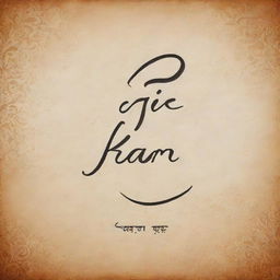 An inspirational quote 'Jai Shree Ram' etched boldly in a beautiful handwritten calligraphy style against an elegantly designed abstract background.